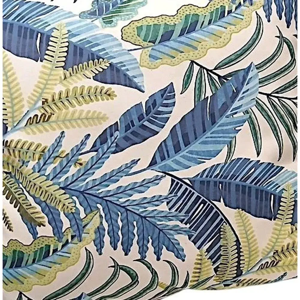 2 Set TOMMY BAHAMA‎ Tropical Leaf Throw Pillow Indoor Outdoor 16 X 16 Blue Green